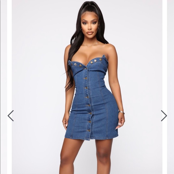 Denim dress - Picture 1 of 2